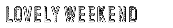Lovely Weekend font preview